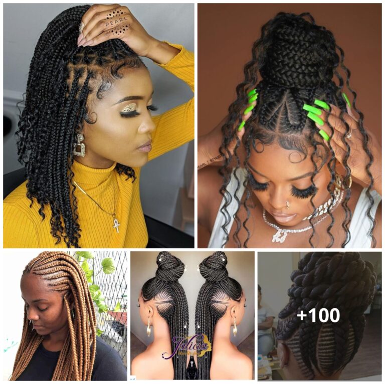 100+ PHOTOS Cornrow Hairstyles, Ponytail Hairstyles & Knotless Braided ...