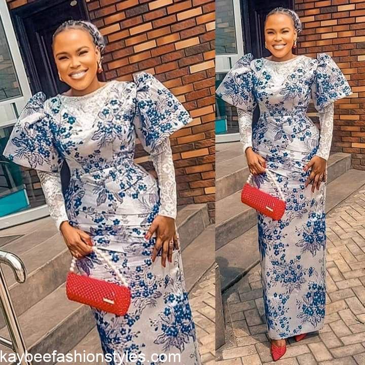 Brocade Gown Styles for Ladies in Nigeria