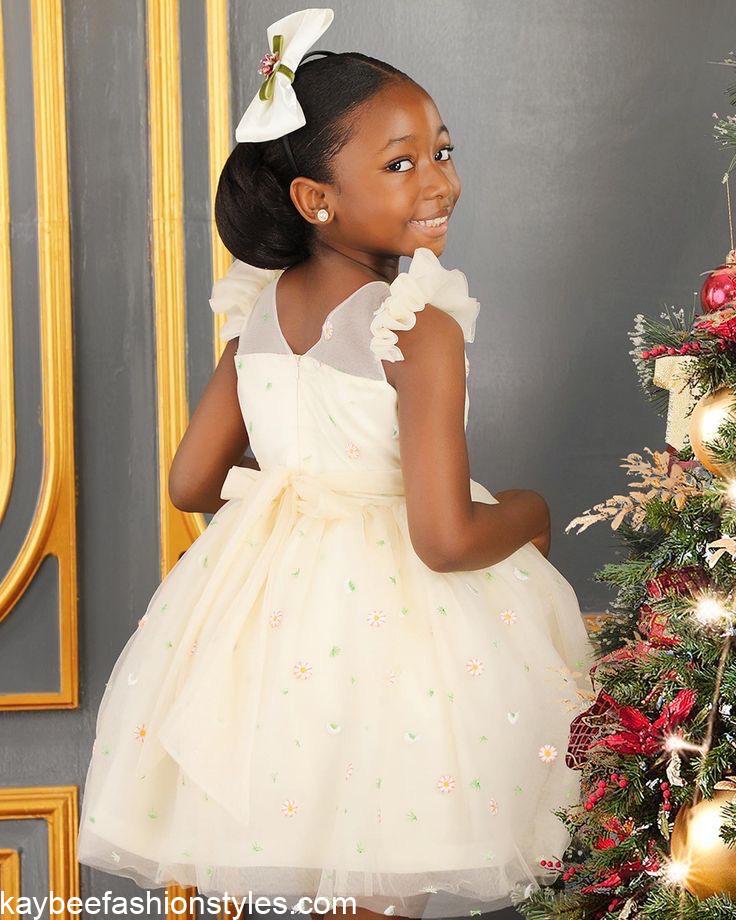 Latest Christmas Gown Styles for Little Girls in Nigeria